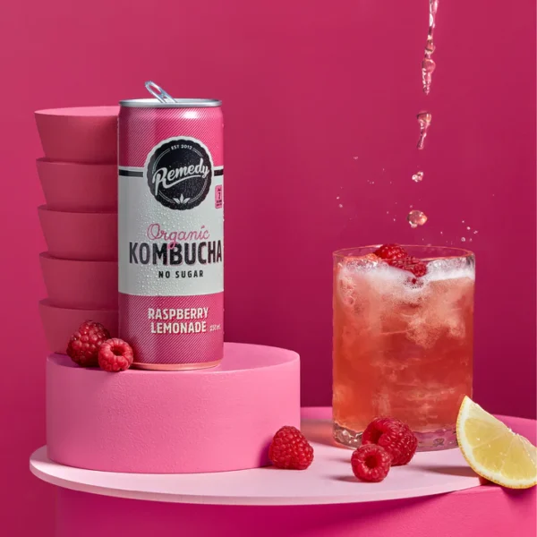 Remedy Kombucha Raspberry Lemonade - Image 3